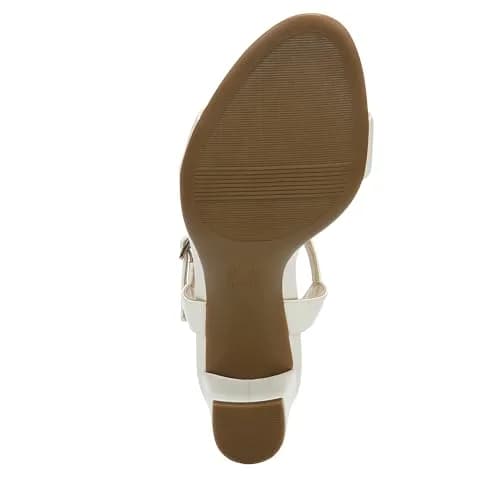 Naturalizer Bristol Heeled Sandal White 6 M | Minimalist Style with All-Day Comfort thumbnail 4