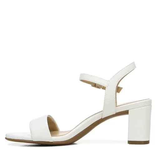 Naturalizer Bristol Heeled Sandal White 6 M | Minimalist Style with All-Day Comfort thumbnail 9