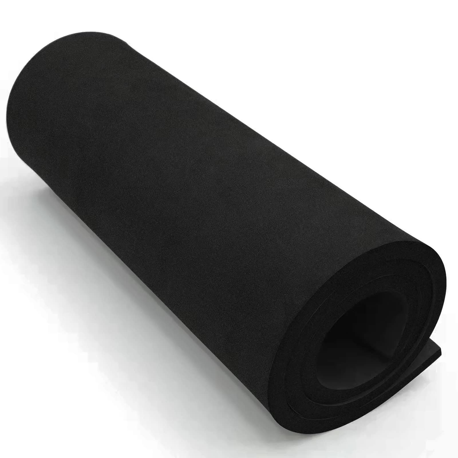 MEARCOOH Black EVA Foam Sheet Roll 10mm Thick (35.3cm x 99cm) | High Density 86kg/m³ for Cosplay & Crafts - main product image