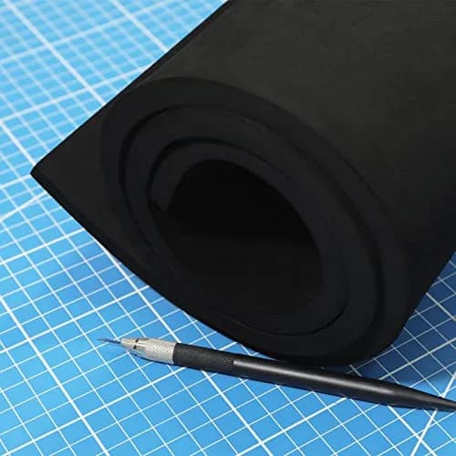 MEARCOOH Black EVA Foam Sheet Roll 10mm Thick (35.3cm x 99cm) | High Density 86kg/m³ for Cosplay & Crafts thumbnail 4