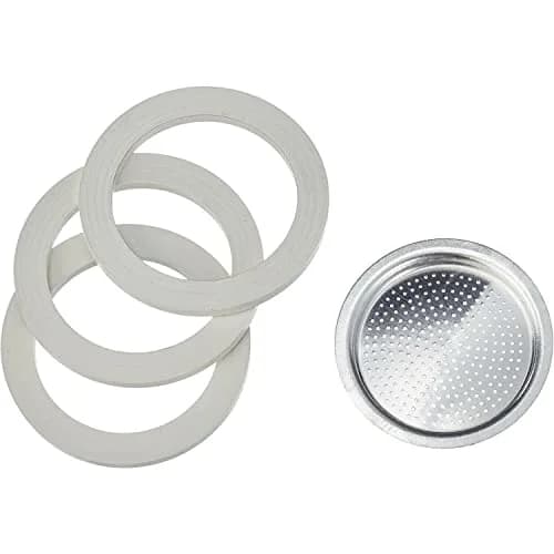 Bialetti 9-Cup Moka Pot Gasket and Plate Set | Stainless Steel Replacement Parts thumbnail 4