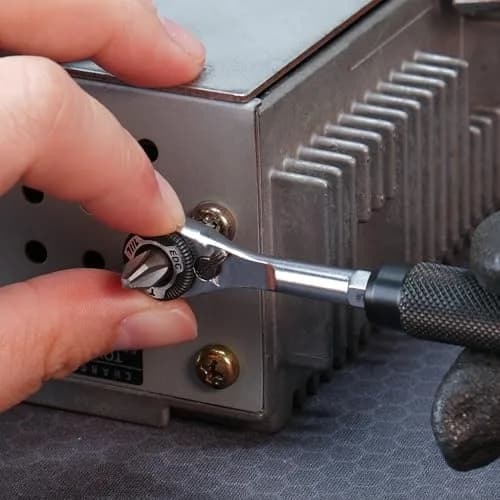 711L 1/4" EDC Ratchet Wrench MK2 with Geared Thumb Wheel | Compact, Alloy Steel, Taiwan Made thumbnail 8