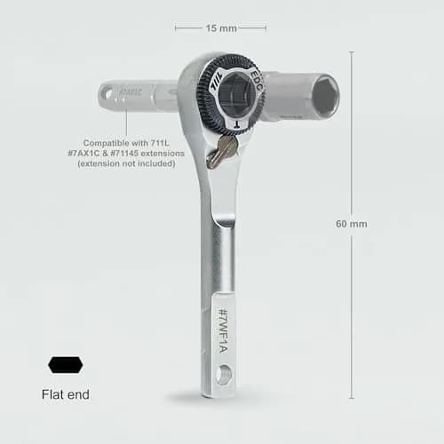 711L EDC Ratchet Wrench for Leatherman Multitools MK2 5.8cm (2.36in) | Precision Tool for Tight Spaces thumbnail 2