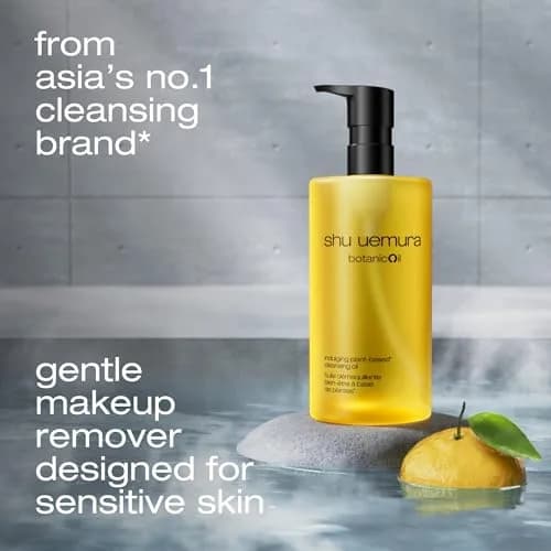shu uemura Botanicoil Indulging Cleansing Oil 15.2 Fl Oz | Makeup & Facial Cleanser for Sensitive Skin thumbnail 2