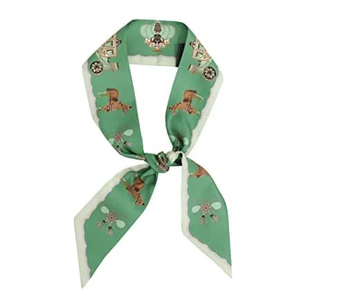 JERLA Mulberry Silk Scarf for Women | 33.5"×1.97" | Multi-Use Silk Accessory thumbnail 5