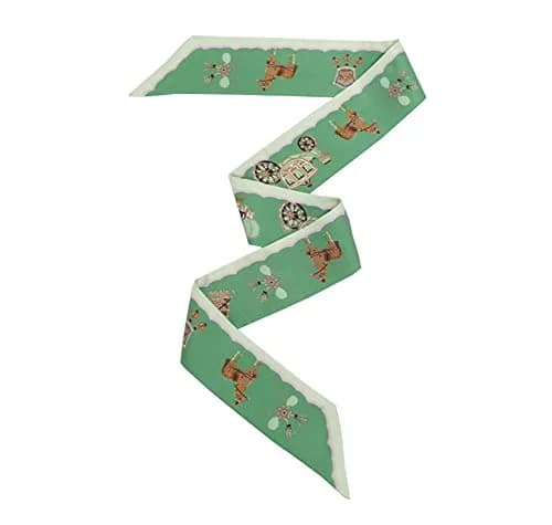JERLA Mulberry Silk Scarf for Women | 33.5"×1.97" | Multi-Use Silk Accessory thumbnail 2