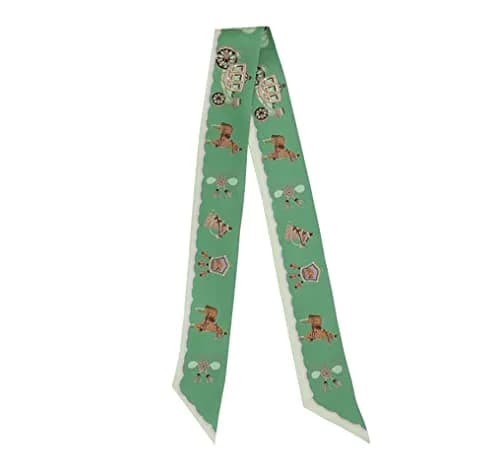 JERLA Mulberry Silk Scarf for Women | 33.5"×1.97" | Multi-Use Silk Accessory thumbnail 3