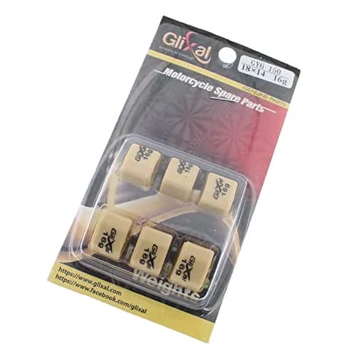 Glixal High Performance Polygon Variator Sliders 16g | Racing Roller Weights for GY6 125cc-150cc Scooters & ATV thumbnail 6
