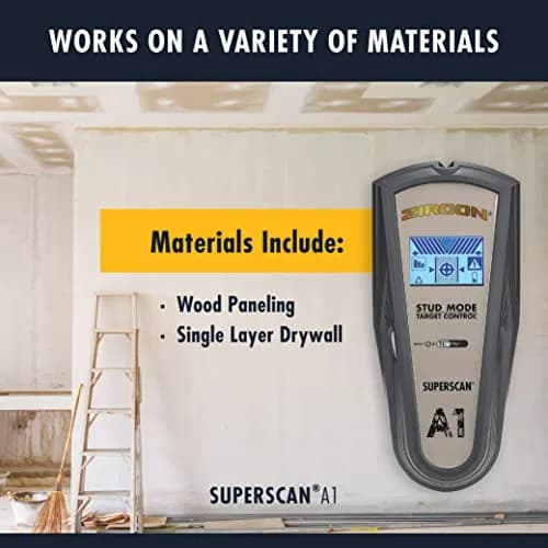 Zircon SuperScan A1 Advanced Stud Finder with Target Control and StudScan Mode | Detects Wood & Metal Studs up to 19mm thumbnail 5