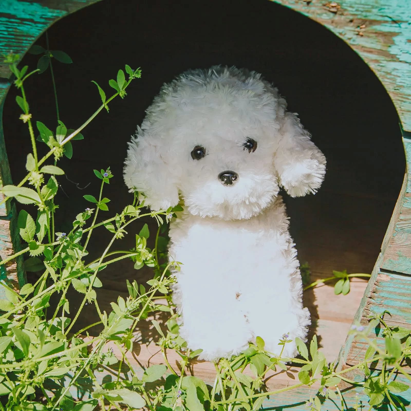 WEIGEDU White Toy Poodle Stuffed Animal Dog Puppy - Bichon Frise Maltese Maltipoo White Labradoodle Plush Toy for Kids and Babies 12.6" thumbnail 8