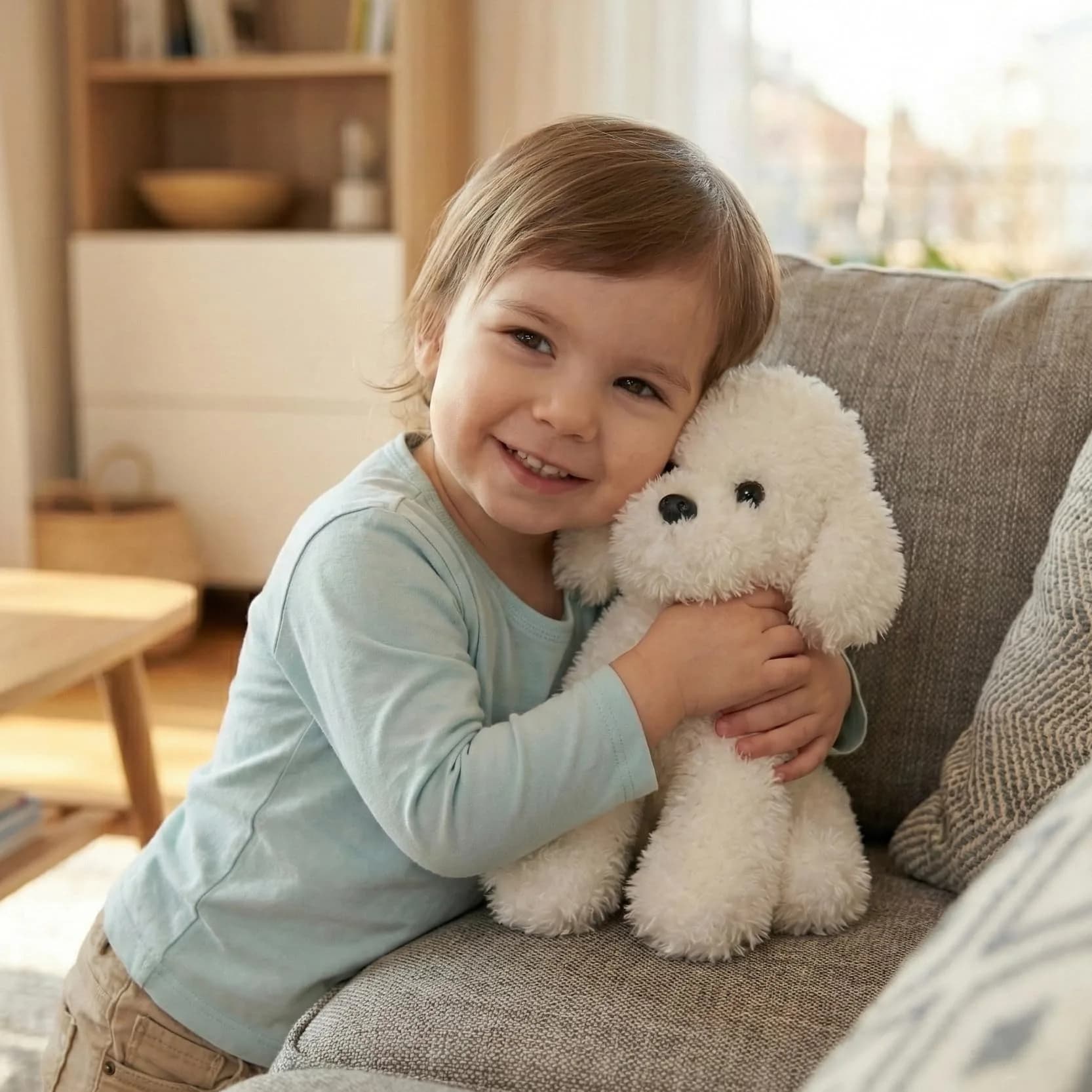 WEIGEDU Bichon Frise Plush Toy Stuffed Animal - 30.5 cm (12 Inch) White Dog Puppy - view 3