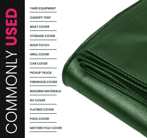 PROTARP Heavy Duty 22 Mil Tarp Cover 20′ X 30′ | Waterproof UV Resistant Rip & Tear Proof thumbnail 5