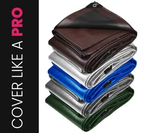 PROTARP Heavy Duty 22 Mil Tarp Cover 20′ X 30′ | Waterproof UV Resistant Rip & Tear Proof thumbnail 6