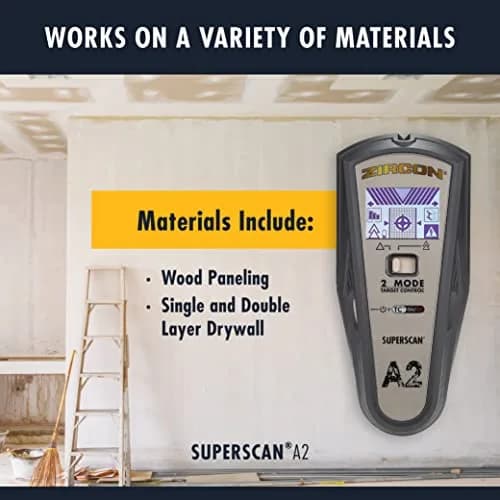 Zircon SuperScan A1 Advanced Stud Finder with Target Control and StudScan Mode | Detects Wood & Metal Studs up to 19mm thumbnail 5