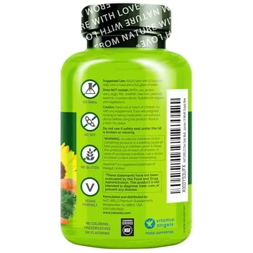 NATURELO One Daily Multivitamin for Women 240 Count | Plant-Based, Non-GMO, Gluten-Free thumbnail 9