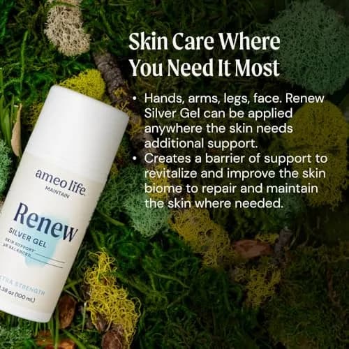 Ameo Life Extra Strength Colloidal Silver Gel 35 ppm | pH Balanced Skin Care for Minor Cuts & Burns (100ml) thumbnail 5