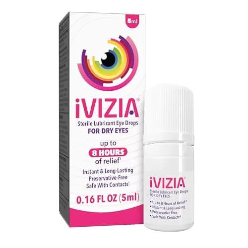 iVIZIA Sterile Lubricant Eye Drops 5ml (0.16 Fl Oz) | Preservative-Free Dry Eye Relief thumbnail 1