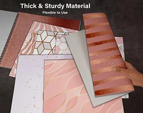 Inkdotpot 25 Sheets Metallic Pastels Theme Texture Scrapbook Paper 12x12 | Colorful DIY Craft Supplies thumbnail 8