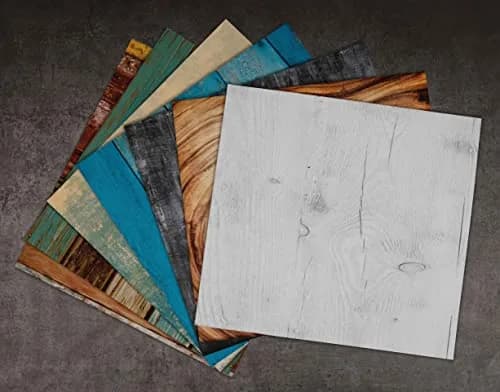 Inkdotpot 25 Sheets Rustic Wood Texture Scrapbook Paper Pad 12x12 | Colorful DIY Craft Supplies thumbnail 5
