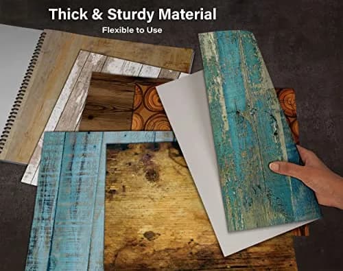 Inkdotpot 25 Sheets Rustic Wood Texture Scrapbook Paper Pad 12x12 | Colorful DIY Craft Supplies thumbnail 8