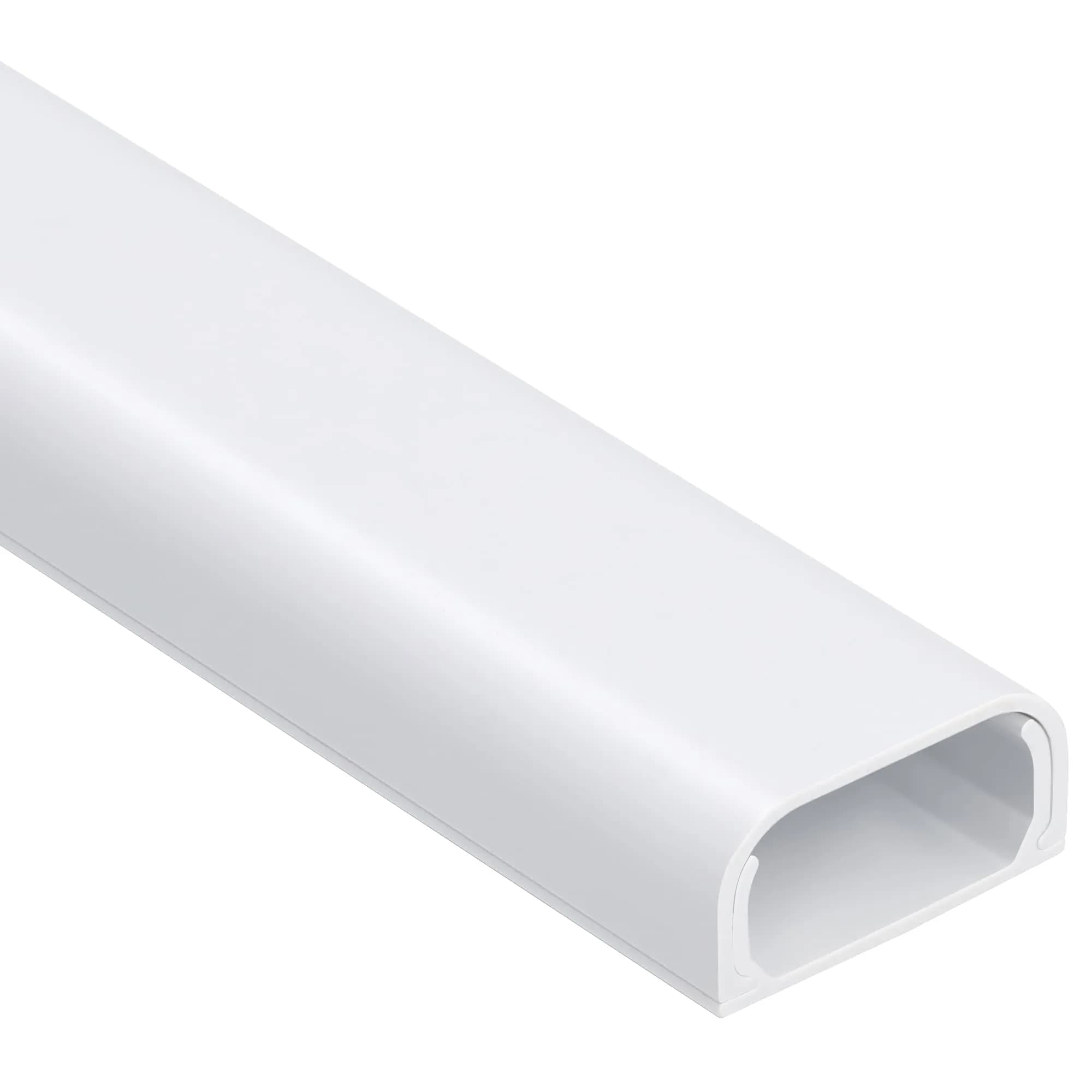 ZhiYo 73" Cord Covers for Wires on Wall, White Cord Hider, 0.95" W x 0.47" | Paintable Cable Raceway for Wall Mounted TV