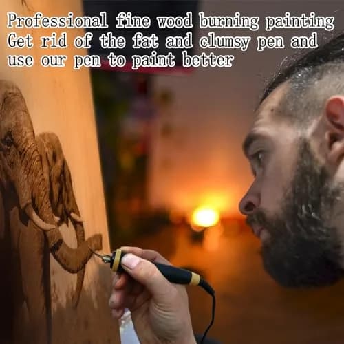FIRElood Wood Burning Tool Kit 25~750°C | Professional Pyrography Pen with Digital Thermometer thumbnail 6