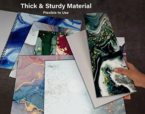 Inkdotpot 25 Sheets Marbling Theme Texture Scrapbook Paper Pad 12x12 | Colorful DIY Decorative Cardmaking Supplies thumbnail 8