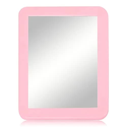 ARTLYMERS Locker Mirror Magnetic 5x7 Real Glass Pink | Compact Locker Accessory thumbnail 1
