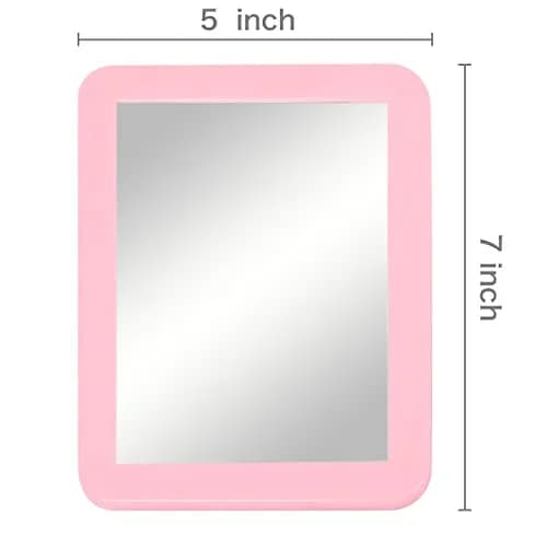 ARTLYMERS Locker Mirror Magnetic 5x7 Real Glass Pink | Compact Locker Accessory thumbnail 2