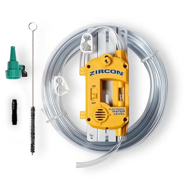 Zircon Electronic Water Level 25 Contractor Kit with 50 Ft Hose and Accessories, Yellow | Accurate Electronic Level for Indoors & Outdoors thumbnail 2