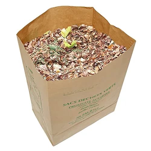 La cordeline Waste Bag 125L Pack of 10 | Water-Resistant Kraft Paper Yard Waste Bags thumbnail 2