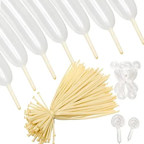 ASIUHY 260 Clear Long Balloons (100 Count) | Professional Quality for Twisting & Animal Shapes - main product image