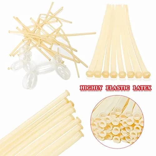 ASIUHY Clear Long Balloons 100 Pack | Twisting Animal Balloon for Parties & Birthdays thumbnail 4