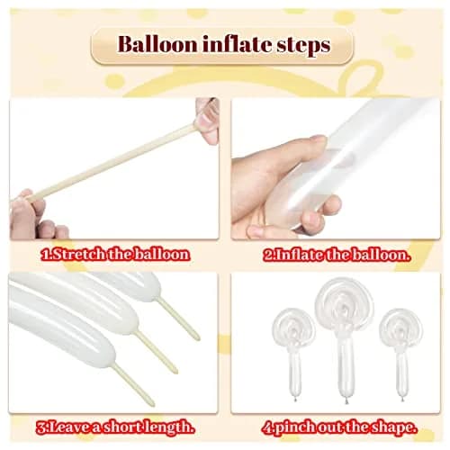 ASIUHY Clear Long Balloons 100 Pack | Twisting Animal Balloon for Parties & Birthdays thumbnail 5