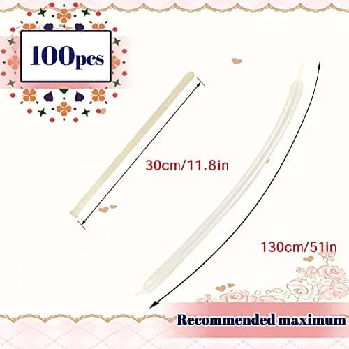 ASIUHY Clear Long Balloons 100 Pack | Twisting Animal Balloon for Parties & Birthdays thumbnail 3