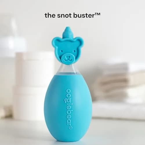 oogiebear Baby Nose Aspirator & Ear Syringe, Manual Strong-Suction, Blue | Gentle, Hygienic & Travel-Friendly thumbnail 6