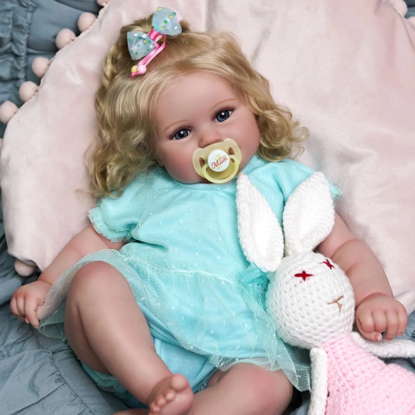 JIZHI 20 Inch Reborn Baby Doll with Accessories | Realistic Lifelike Doll for Ages 3+ - main product image
