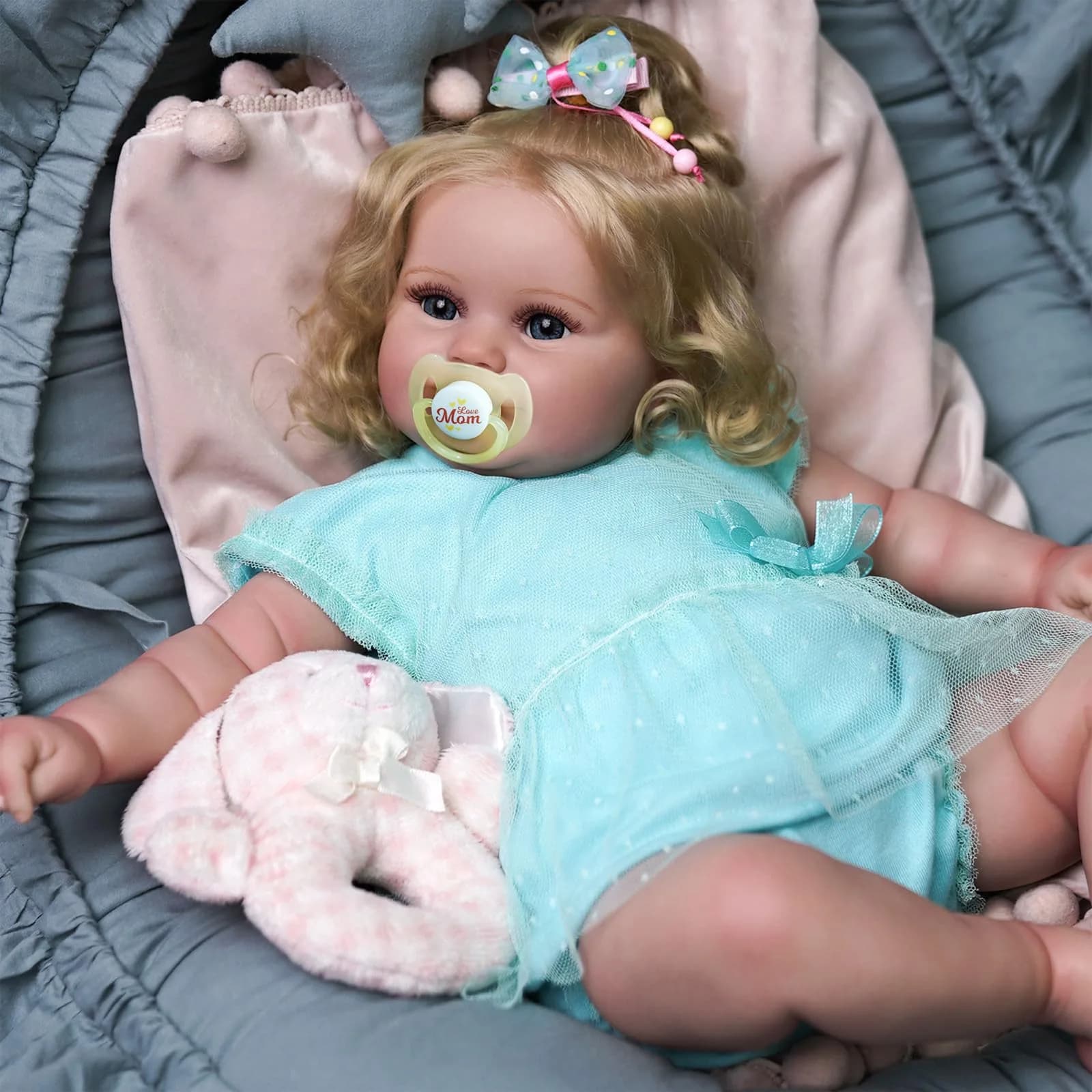 JIZHI 20 Inch Reborn Baby Doll with Accessories | Realistic Lifelike Doll for Ages 3+ - view 5