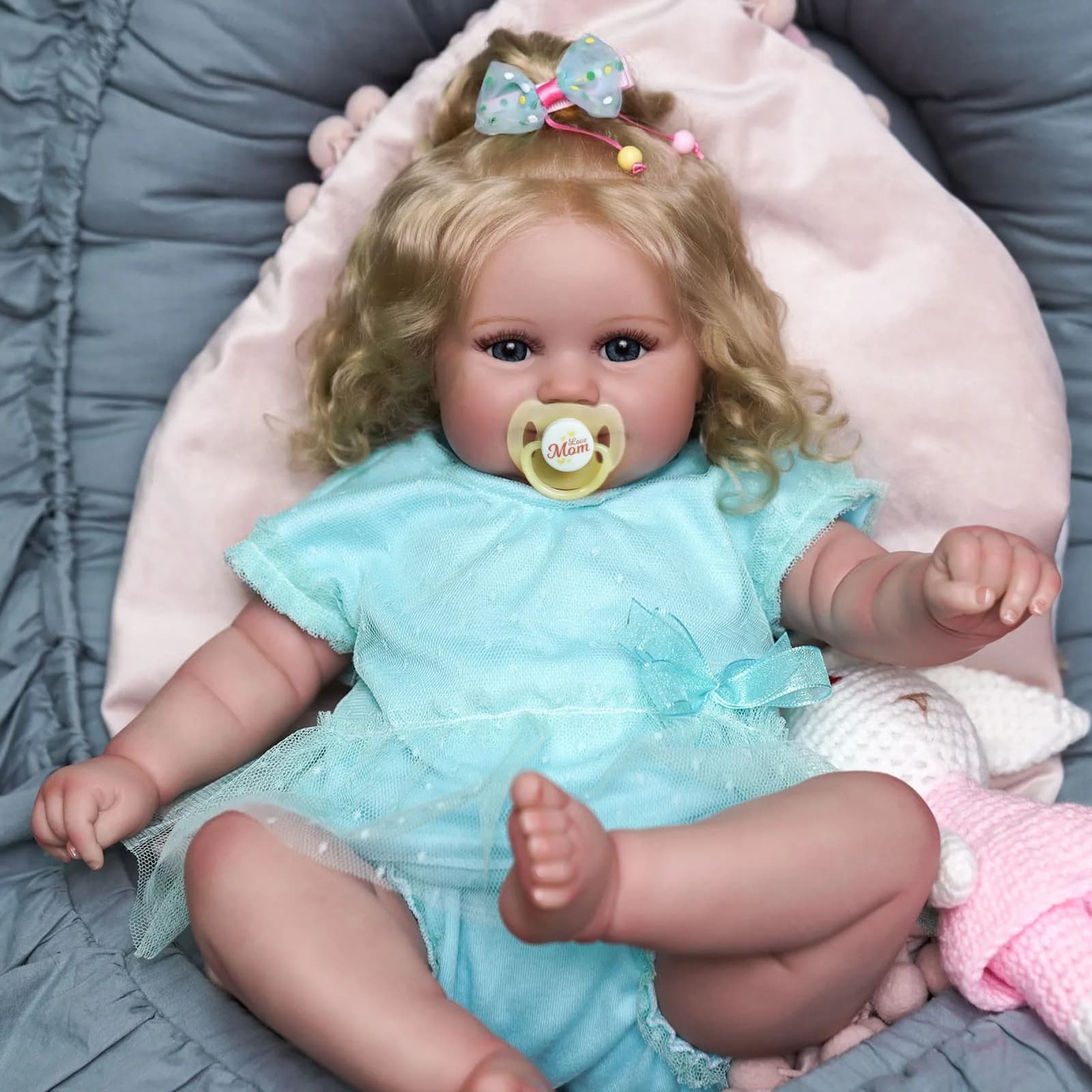 JIZHI 20 Inch Reborn Baby Doll with Accessories | Realistic Lifelike Doll for Ages 3+ - view 6