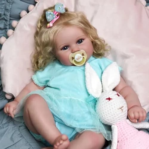 JIZHI 20 Inch Reborn Baby Doll with Accessories | Realistic Lifelike Doll for Ages 3+ thumbnail 1