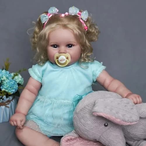 JIZHI 20 Inch Reborn Baby Doll with Accessories | Realistic Lifelike Doll for Ages 3+ thumbnail 2