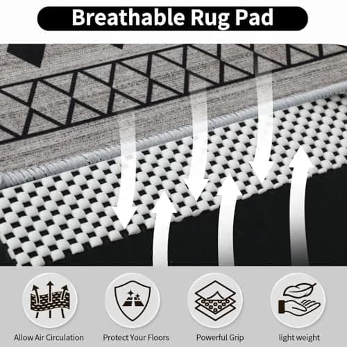 FestiCorp Non Slip Rug Pad Gripper 61cm x 91cm (2x3 Ft) | Prevents Rug Slipping on Hardwood & Tile thumbnail 2