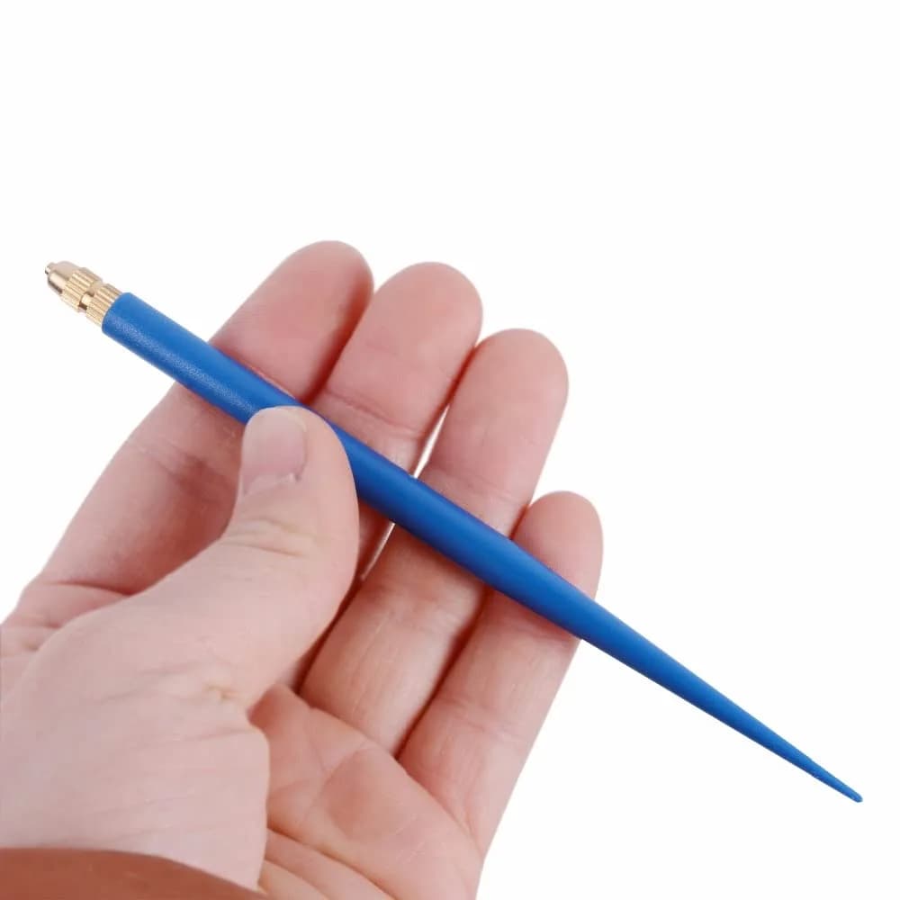 YANTAISIYU Blue Ventilating Needles Set with Holder | 4 Sizes for Lace Wigs - view 3