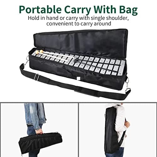 Heuyrao 30 Notes Foldable Glockenspiel Xylophone | Aluminum, Portable, Beginner-Friendly thumbnail 5