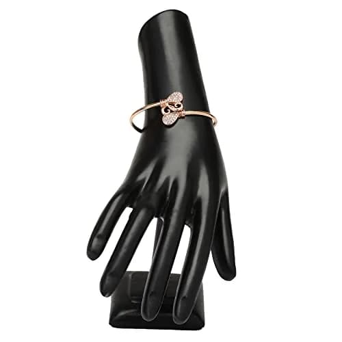 I Jewels Cubic Zirconia Classic Adjustable Tennis Charm Bracelet Rose Gold | 2.6 inches (6.6 cm) thumbnail 7