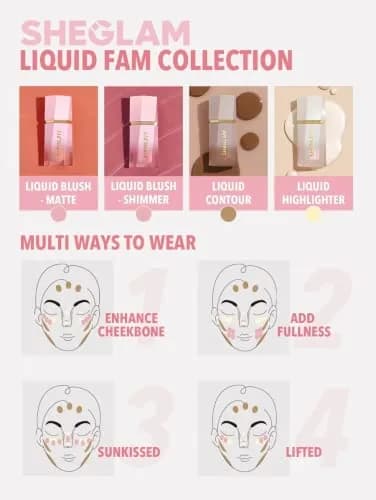 SHEGLAM Liquid Blush for Cheeks Matte Finish 0.18 Fl Oz | Long Wear, Hydrating, Cruelty-Free thumbnail 6