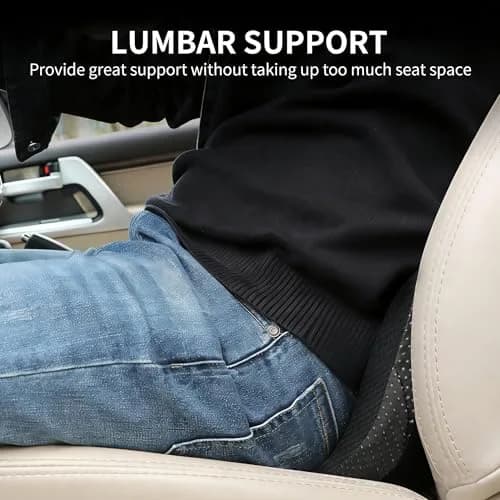 Livtribe Ergonomic Car Seat Cushion with Memory Foam | 43.9cm (17.3") L x 26.7cm (10.5") W x 8.9cm (3.5") H thumbnail 4