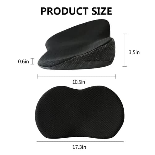 Livtribe Ergonomic Car Seat Cushion with Memory Foam | 43.9cm (17.3") L x 26.7cm (10.5") W x 8.9cm (3.5") H thumbnail 7