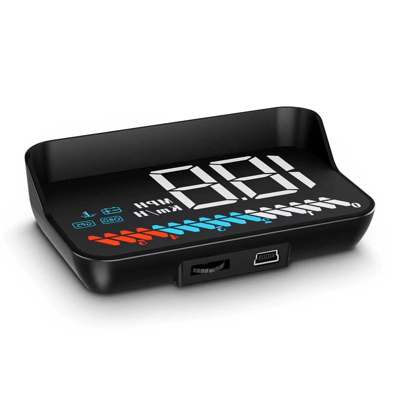 wiiyii Heads up Display for Cars Speedometer 3.5 Inches | Multi-Function GPS & OBD2 Interface
