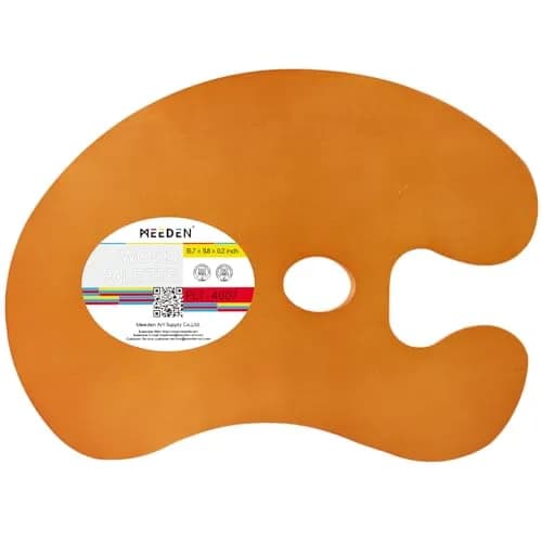 MEEDEN Wood Paint Palette: Artist Wooden Painting Palette | Large 15.2"x10.5" for Oil & Acrylic thumbnail 1